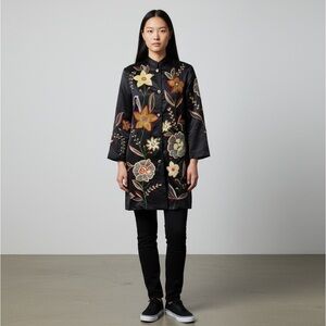 🌻Classic Creations Vintage Bohemian Embroidered Long Coat/Duster Size Small